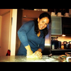 Irmaliz kneading homemade dough